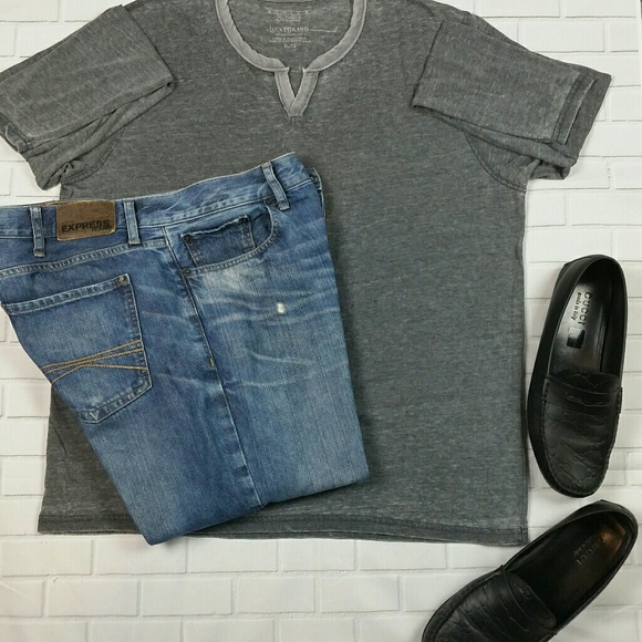 Lucky Brand Other - Lucky Brand burnout Gray Shirt size XL NWT
